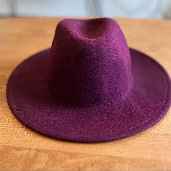 Free People | Accessories | Free People Burgundy Wool Fedora  display picture 2